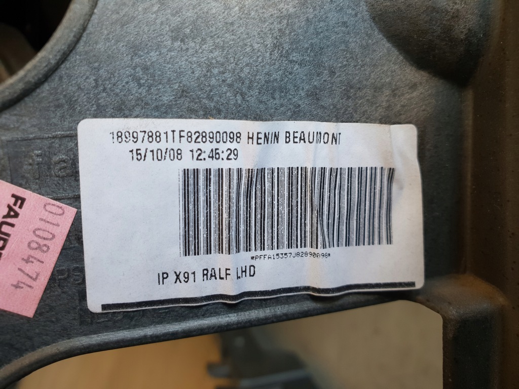 фото №8, Renault laguna iii приборная панель консоль приборная панель air bag