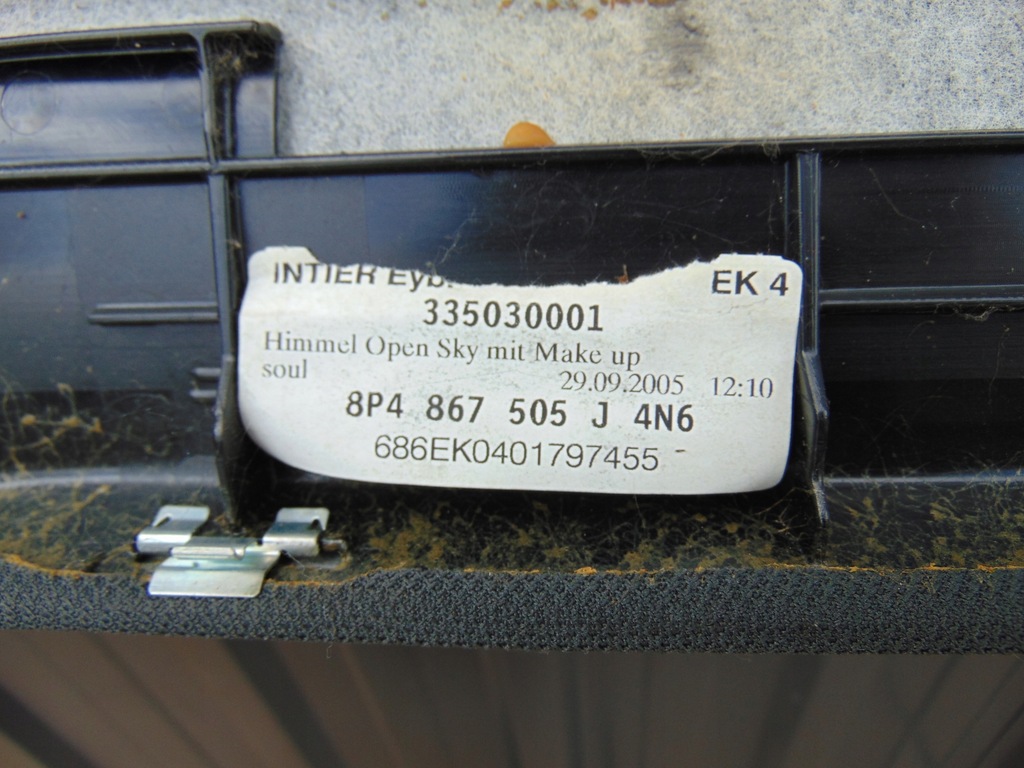 фото №16, Стеля стеля люк audi a3 8p4 czarna