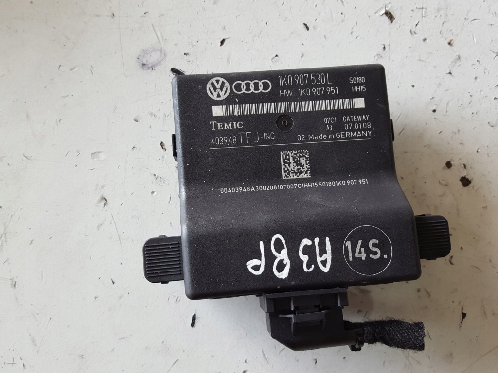 фото №1, Audi a3 8p 04-07r модуль блок управления шлюз