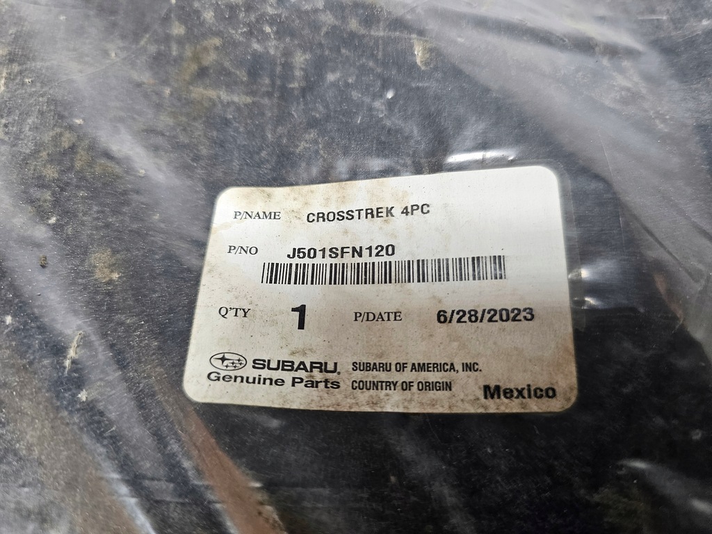 фото №10, Subaru crosstrek xv 22- коврики велюровые комплект j501sfn120 usa