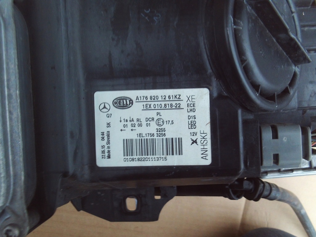 фото №10, Лампа права mercedes a klasa 176 bi ксенон 1768201261 ładne