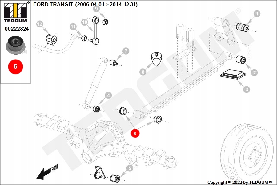 фото №9, Tedgum 00222824 підшипниковий вузол, ресора ресорний