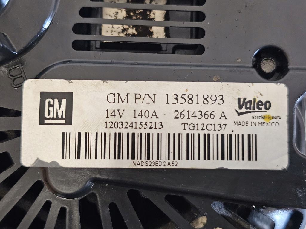 Купити Opel corsa 1.2 a12xer 85 km 12r генератор 13581893