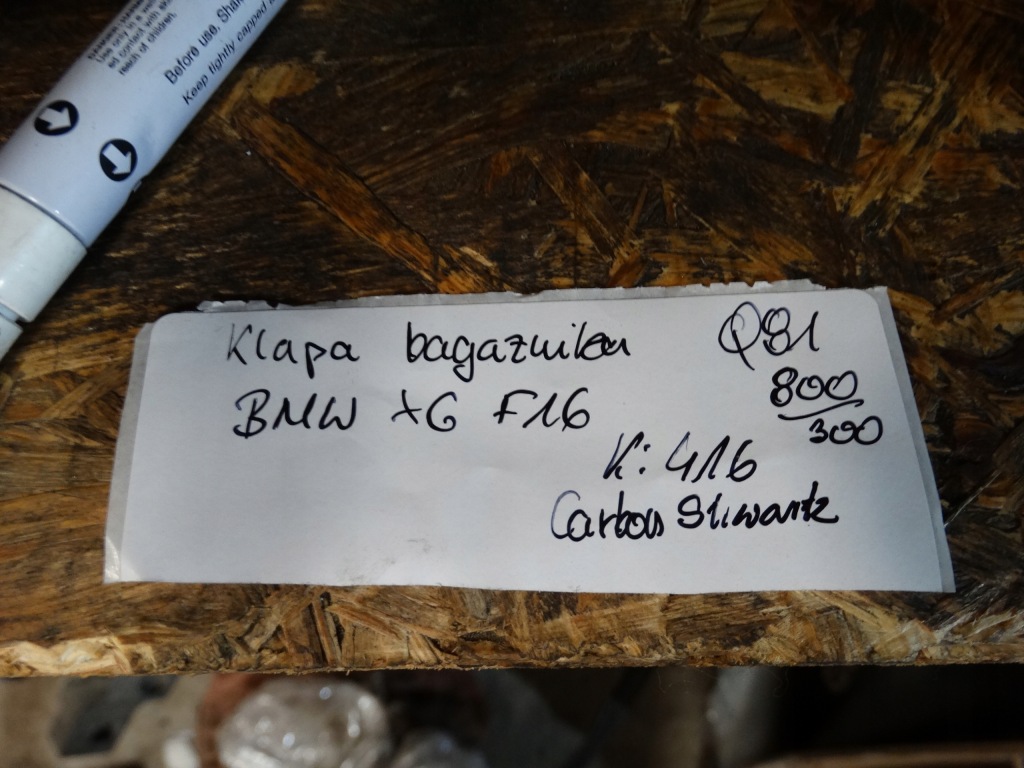 фото №6, Idealna крышка багажника задняя багажника bmw x6 f16 1