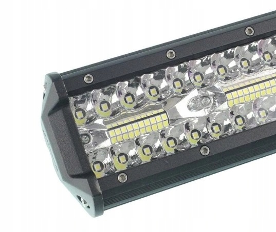 фото №3, Панель светодиодный prosty, противотуманная фара, 100 led w 3 rzędach задние кронштейн, 9-36v