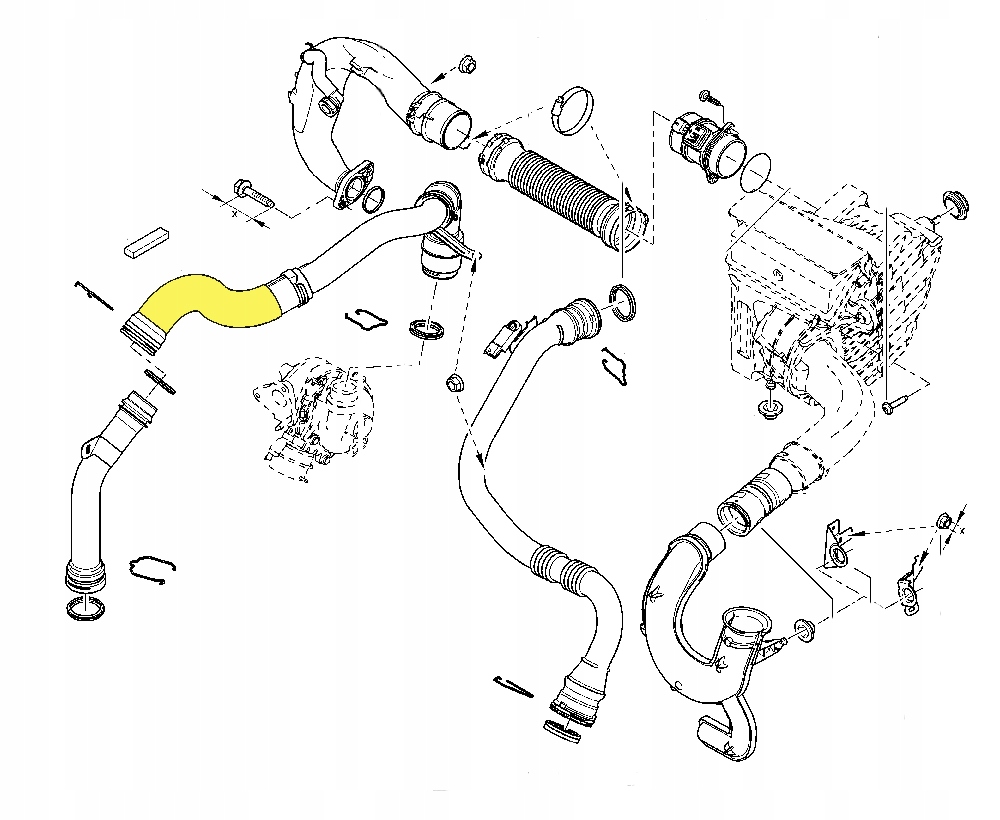 фото №3, Труба wąż интеркулер renault fluence 1.5 dci