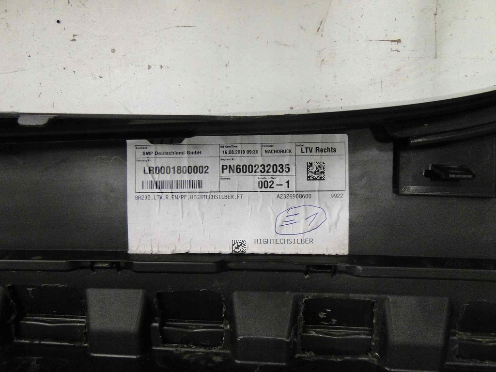 фото №12, Mercedes sl r232 232 молдинг порог левая