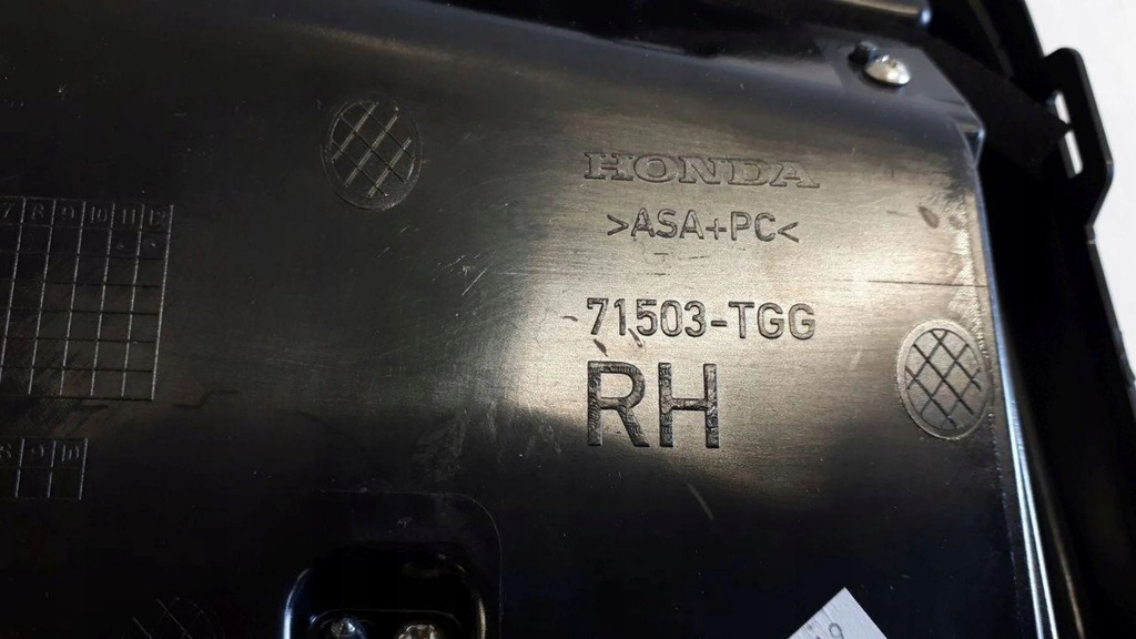 фото №9, Honda civic x 2019-2021 lift решётка бампера правая задняя 71503-tgg 4