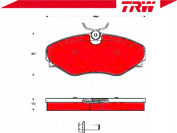 фото №3, Trw тормозные колодки тормозные renault перед avantime espace