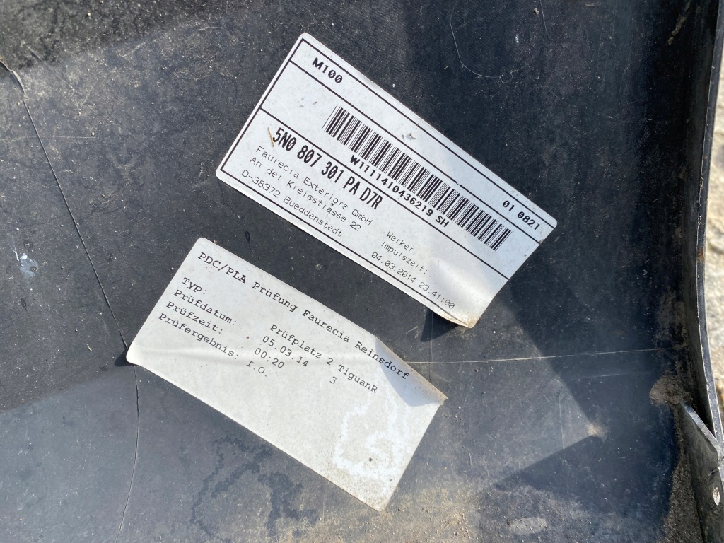 фото №11, Vw tiguan 5n lift бампер задняя накладка 5n0807421g оригинал