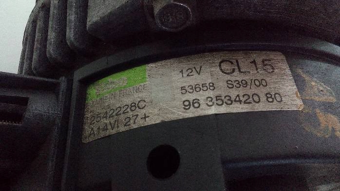 Генератор citroen picasso 2,0 hdi 9635342080 с Разборки