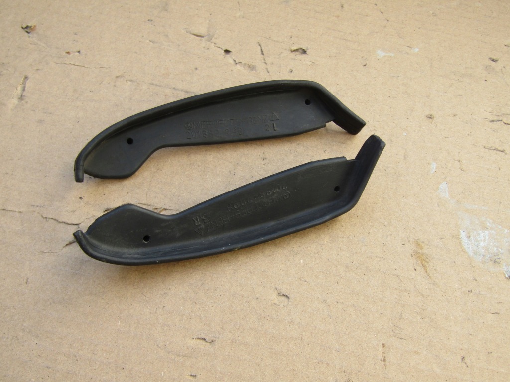 фото №1, 1 mercedes w201 190 пластик капот направляющая защита прокладка kpl l+p