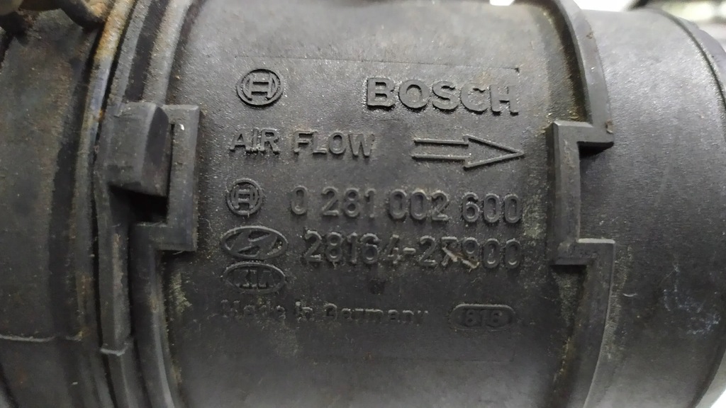 фото №16, Расходомер корпус фильтра воздуха hyundai tucson i 2.0crdi