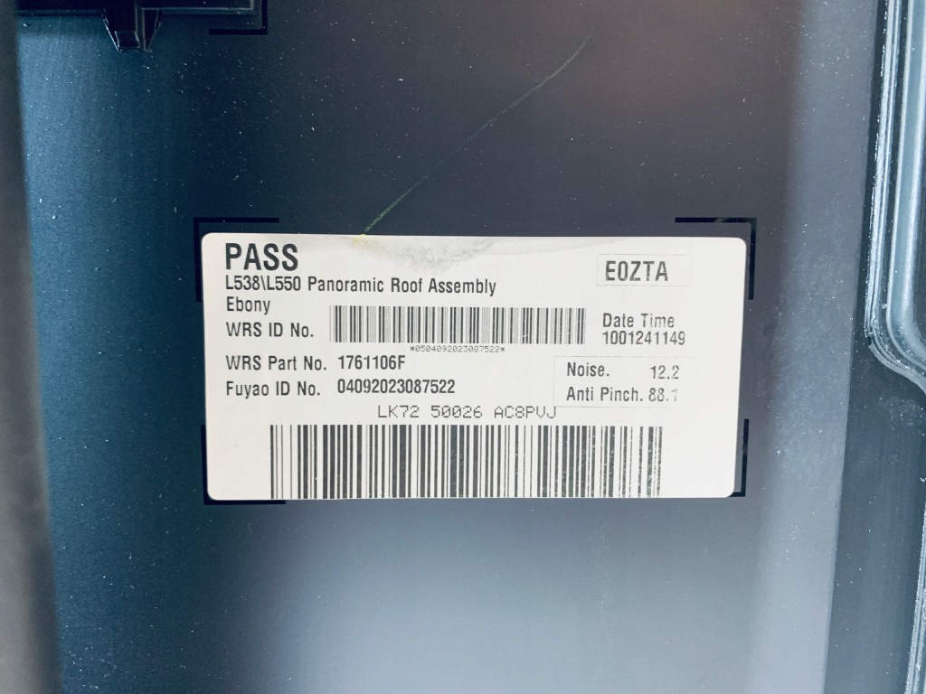 фото №4, Скло дахова панорама range rover evoque 2012-2018 discovery sport 2015-