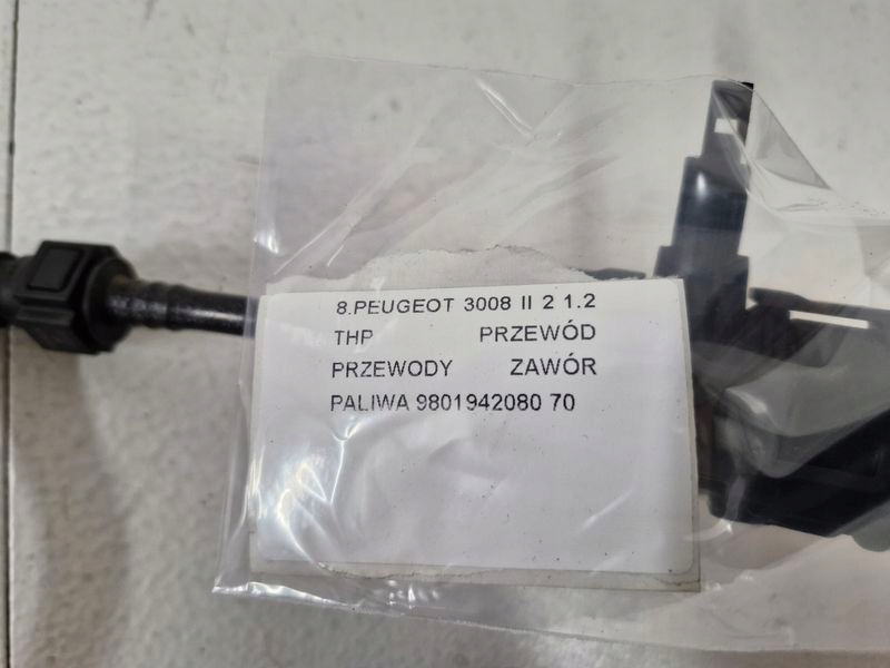фото №7, Peugeot 3008 ii 2 1.2 thp шланг провода клапан топлива 9801942080