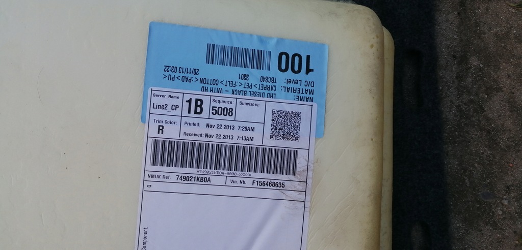 фото №6, Nissan juke 10-18 обшивка коврик 749021kb0a