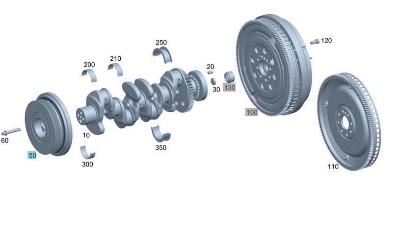фото №1, Оригінальні шків колінчастого вала mercedes-benz om654