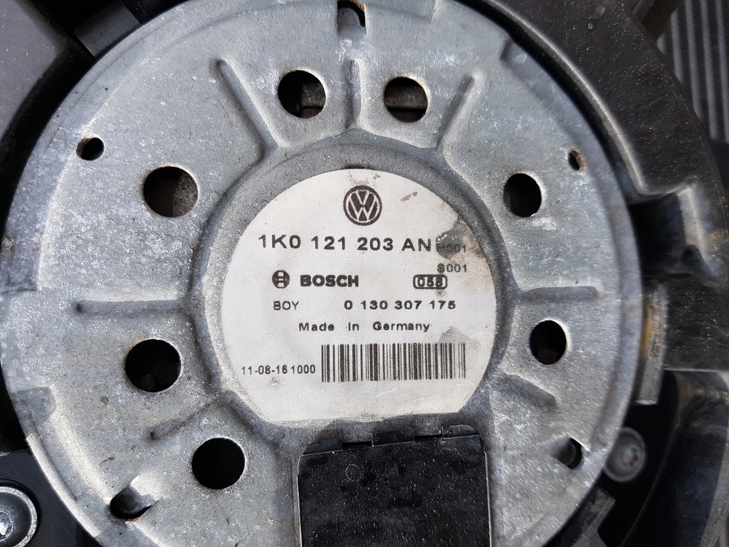 фото №10, Seat leon 2 ii lift 09-12r 1.6 tdi pas передний радиатор вентилятор