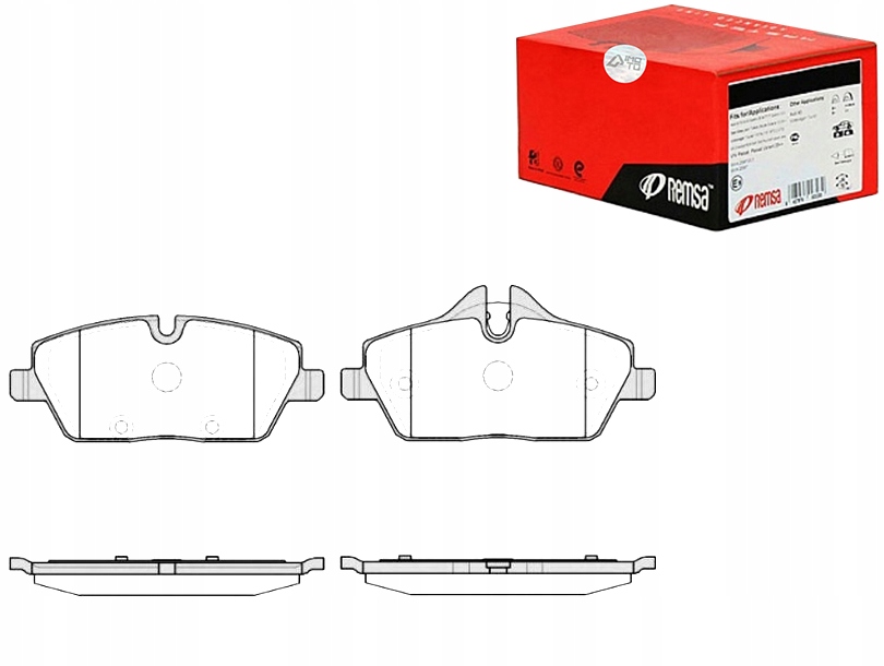 Купить Комплект тормозных колодок тормозных remsa p1031330