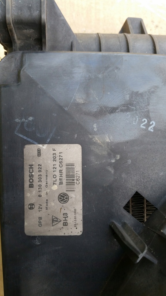 фото №10, Комплект радиатор вентиляторы vw touareg 7l6121253