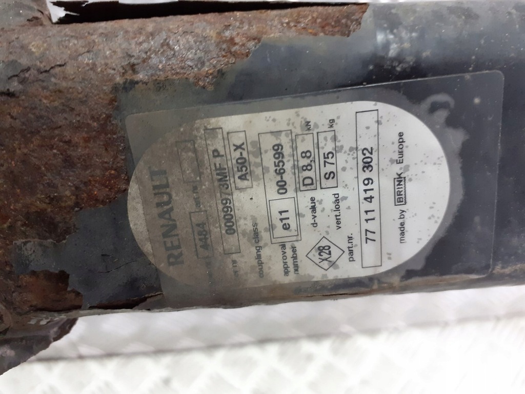 фото №2, Hak буксировочный renault laguna iii