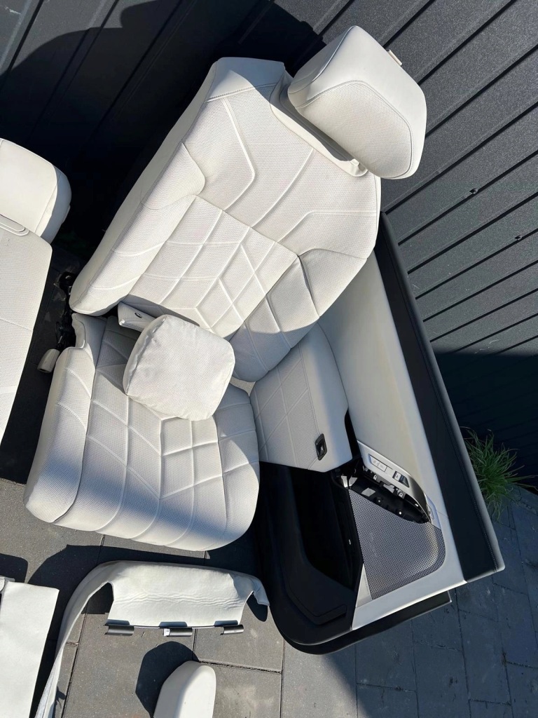 Сидіння оббивка шкіра обігрів вентиляція full bmw 7 g70 crystal Доставка