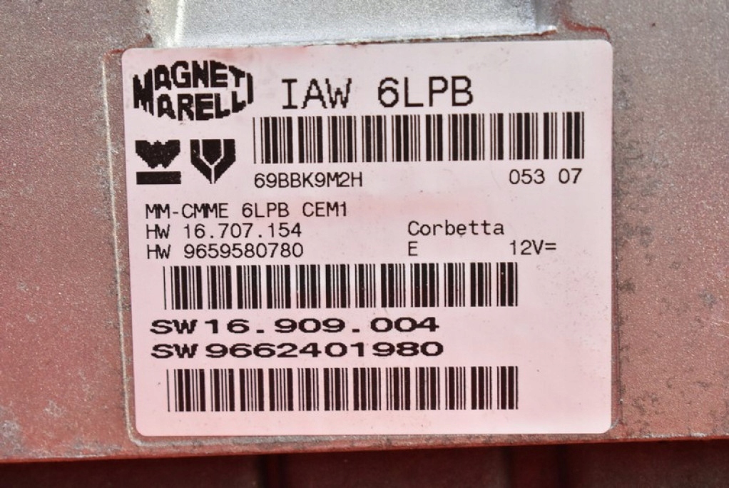 фото №6, Блок управления бортовой компьютер двигателя 9659580780 citroen c4 grand picasso i 2.0 16v