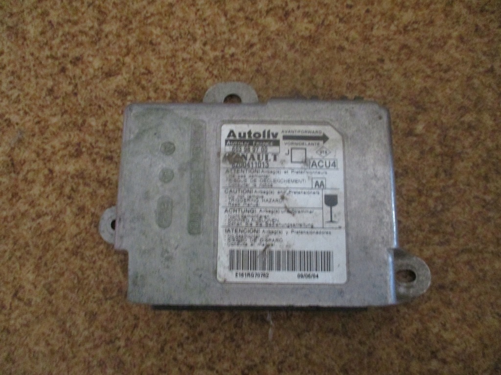 фото №1, Модуль датчик air bag renault scenic ii 8200411013