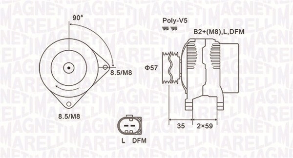 Генераторы полный magneti marelli 063731675010 Цена
