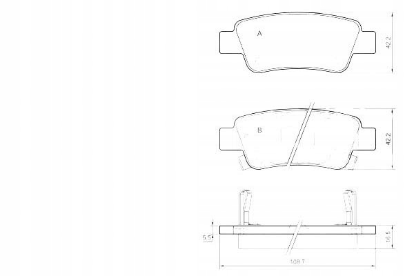 фото №1, A.b.s. гальмівні колодки гальмівні honda cr-v iii 2.4 i-vtec