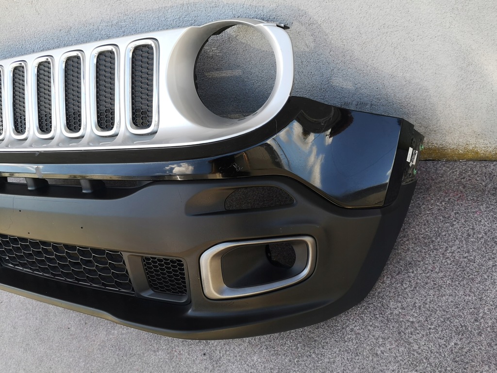 фото №9, Jeep renegade 14-18 2014-2018 бампер перед передній колір чорний orginal