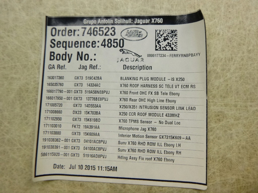 фото №15, Jaguar xe x760 стеля комплект захист оригінал