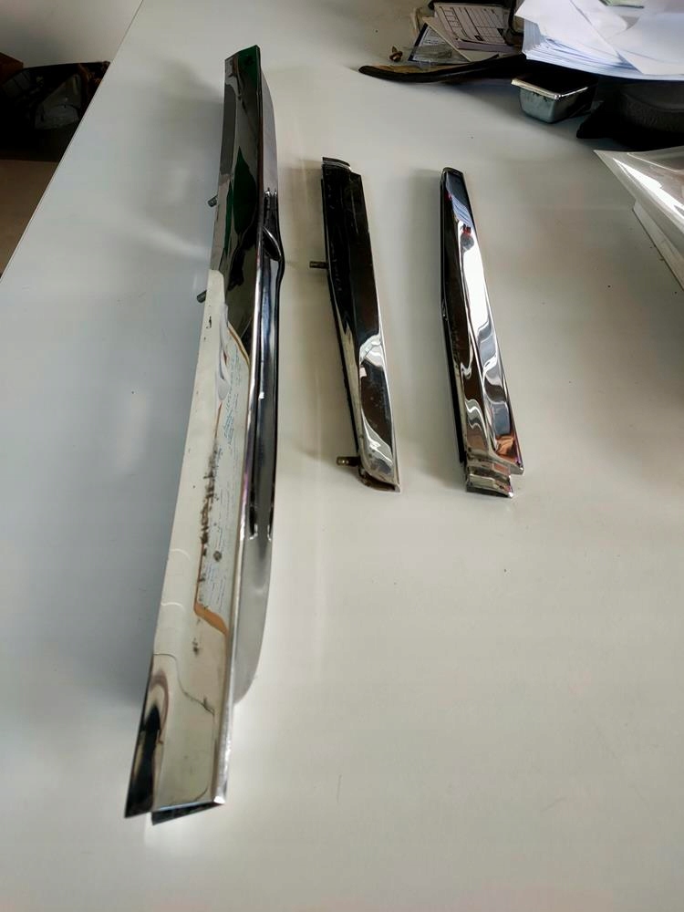 фото №5, Задній gryf хром 3 частини з прокладка mercedes 107