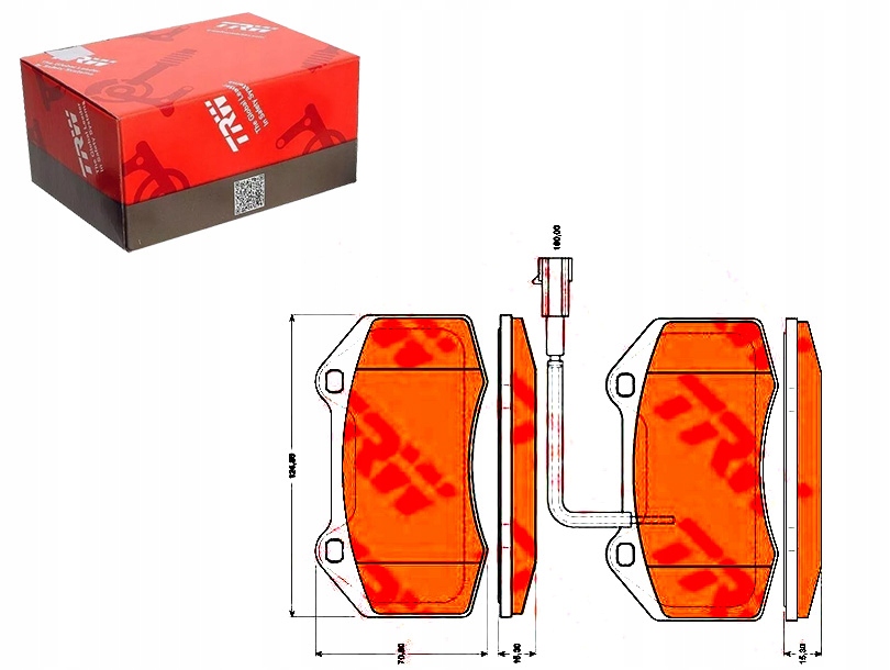 фото №1, Тормозные колодки тормозные fiat перед grande punto 05- abart