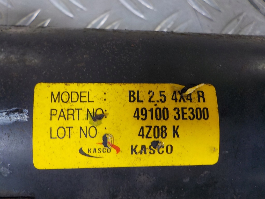 фото №5, Kia sorento 02- wał привідний 491003e300