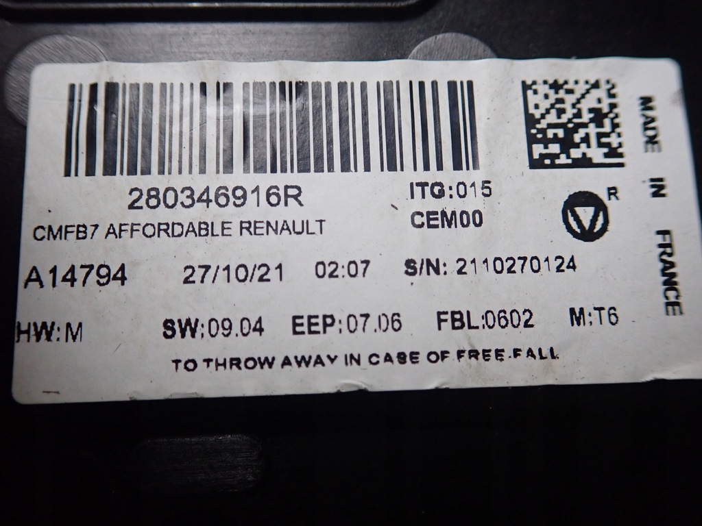 фото №9, Экран дисплей renault clio v 1,0 tce 2021r 280346916r 8519