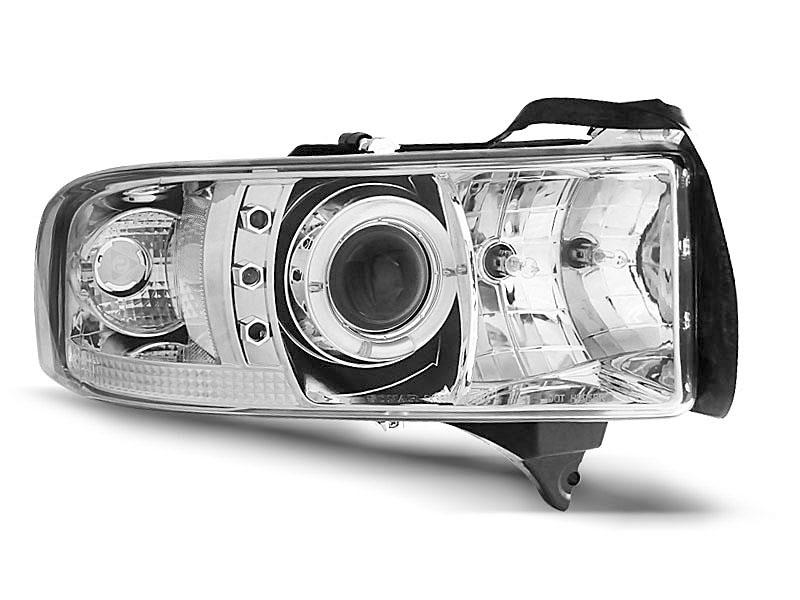 фото №1, Лампы фары dodge ram 1994-01 кольца хром