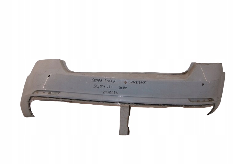 фото №1, Skoda rapid spaceback бампер задний 3pdc 5jj807421