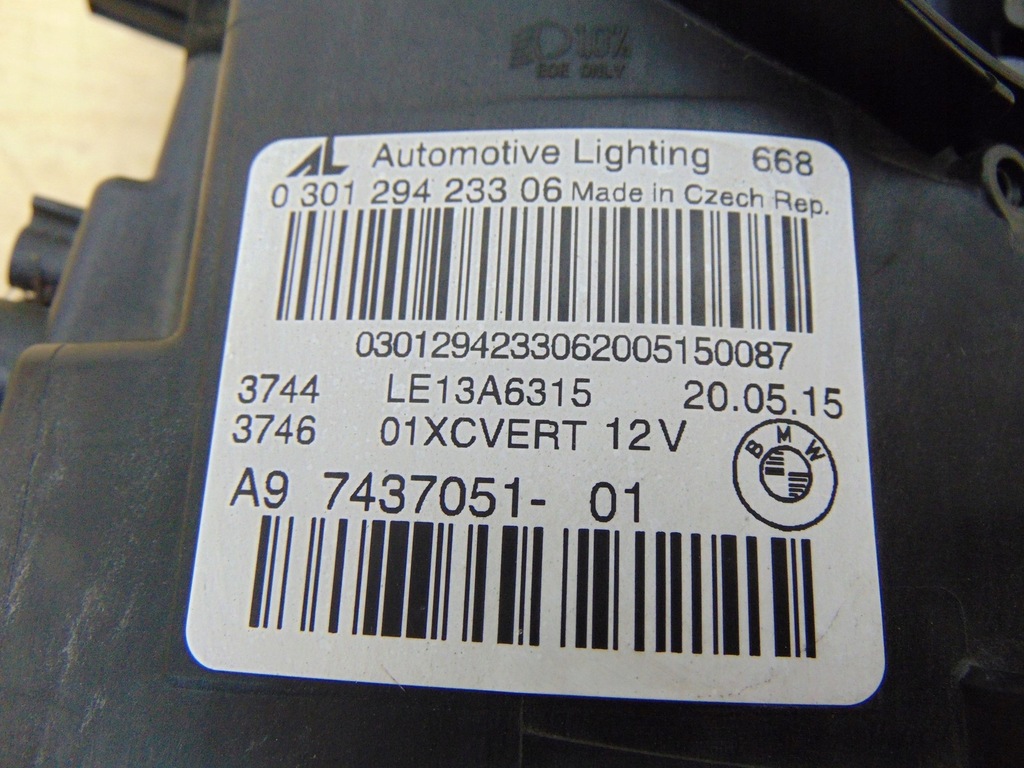 фото №16, Лампа ліва перед bmw f12 f13 lift 7437051 europa