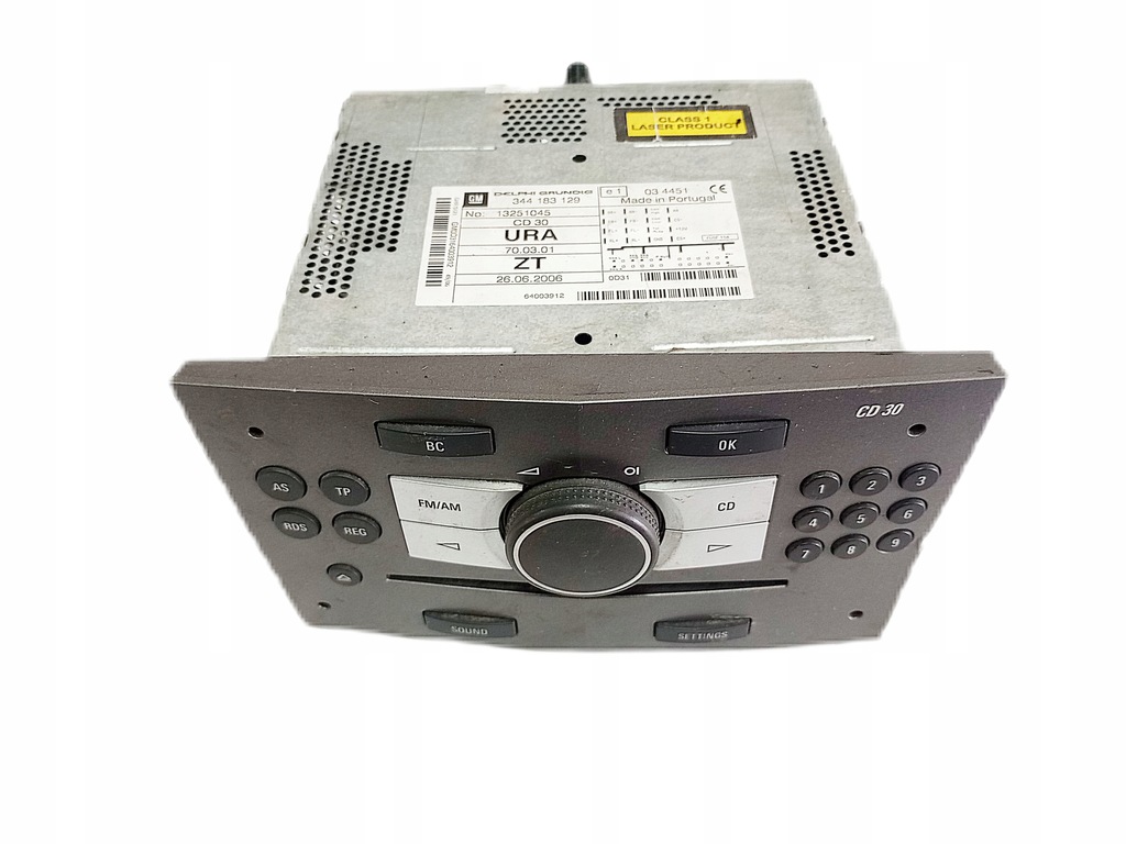 фото №1, Opel astra h радио cd 13251045 europa