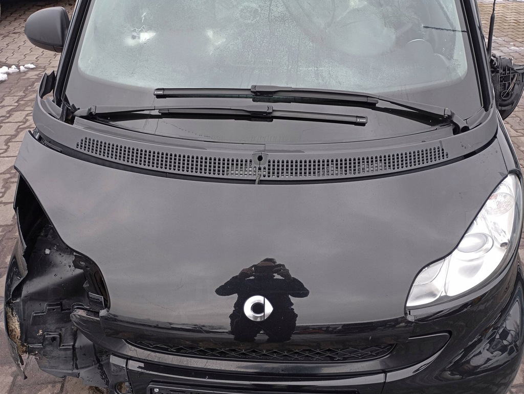 фото №1, Smart fortwo 2 ii 451 07- капот перед кришка czarna eb1 eca