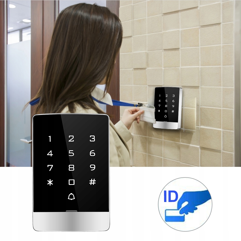 фото №6, T9 металевий кнопка сенсорний wiegand 26-bitowa карта hasło система контролю
