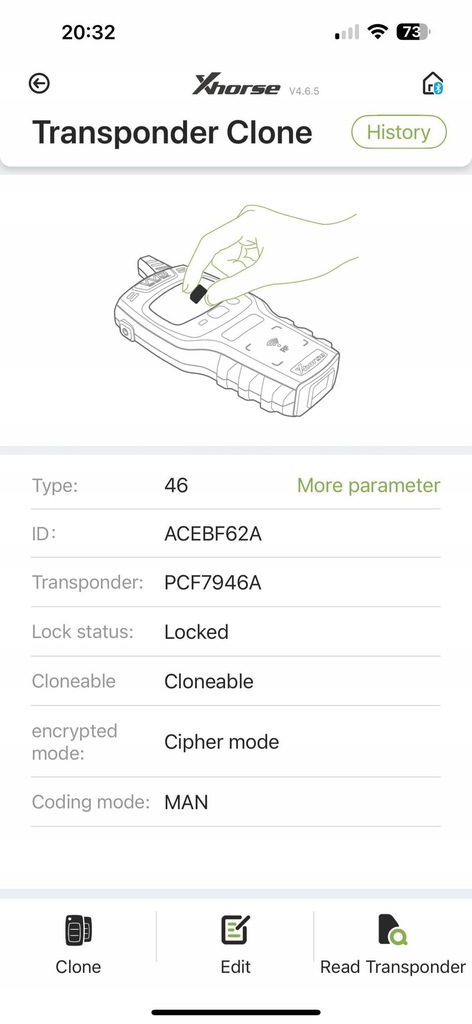 фото №7, Ключ ключ pilot складной ключ renault master trafic kangoo pcf7946
