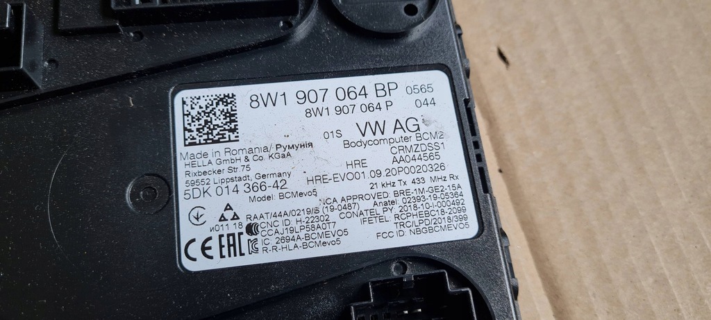 фото №7, Sq8 4m rsq8 q8 модуль блок керування комфорту 8w1907064bp sq7 4m q7