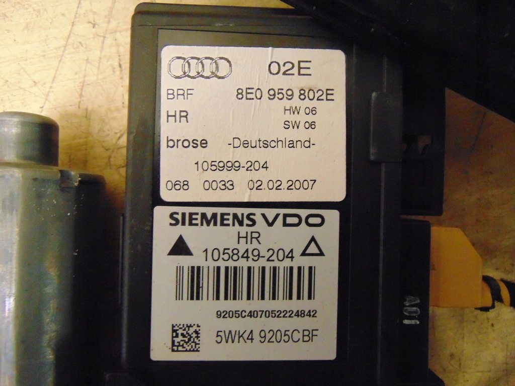 фото №6, Механизм стекло правый задняя audi a4 b7 europa