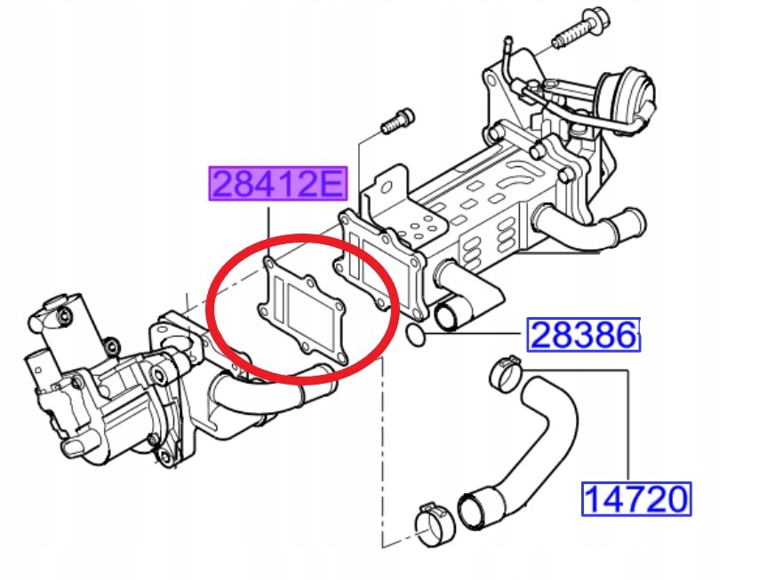 фото №1, Прокладка egr hyundai ix35 1.7 crdi