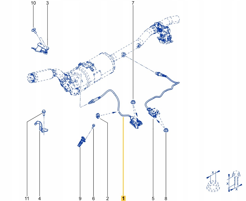 фото №14, Датчик nox renault dacia 227907452r