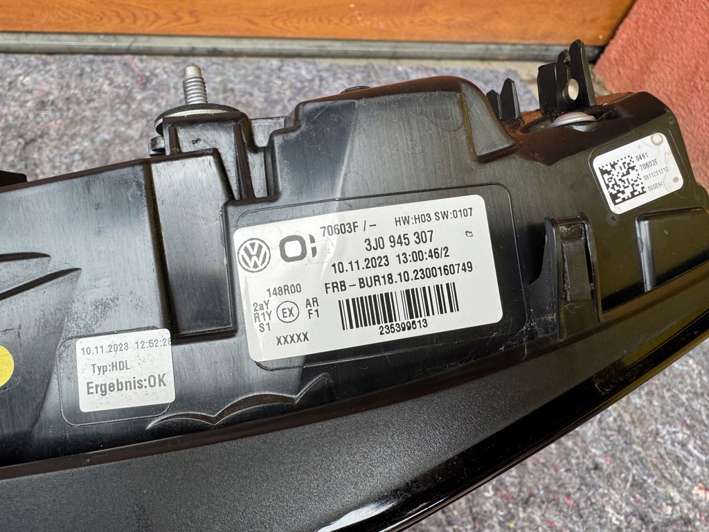 фото №15, Vw passat b9 3j0 kombi r-line лампа задняя задняя накладка w крышка 3j0945307