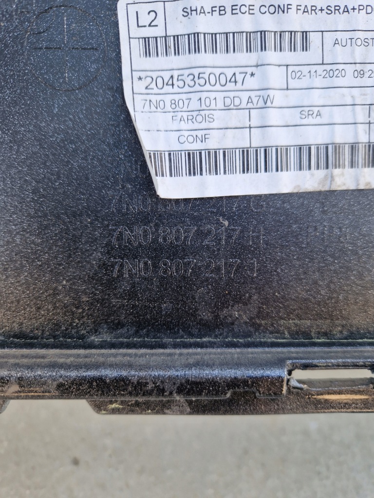 Vw sharan 7n0 2 бампер перед pdc ксенон решітка радіатора Доставка