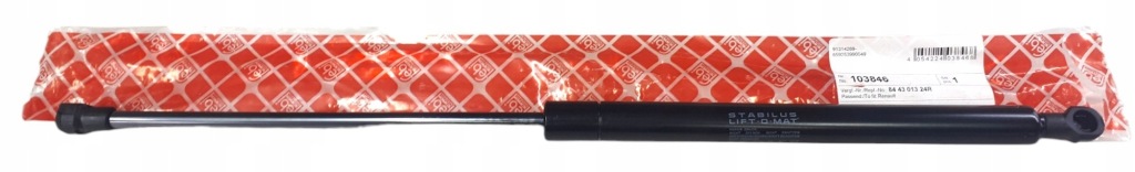 фото №1, Пружина газовая привод крышки багажника febi renault captur i